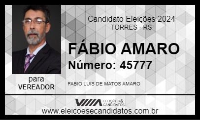 Candidato FÁBIO AMARO 2024 - TORRES - Eleições