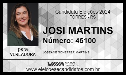 Candidato JOSI MARTINS 2024 - TORRES - Eleições