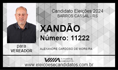 Candidato XANDÃO 2024 - BARROS CASSAL - Eleições