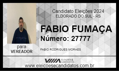 Candidato FABIO FUMAÇA 2024 - ELDORADO DO SUL - Eleições