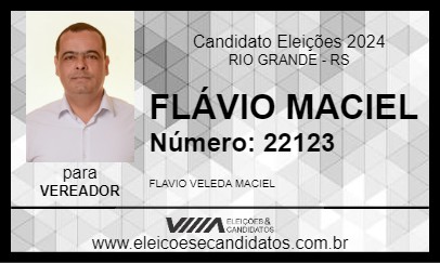 Candidato FLÁVIO MACIEL 2024 - RIO GRANDE - Eleições