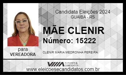 Candidato MÃE CLENIR 2024 - GUAÍBA - Eleições