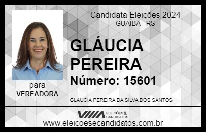 Candidato GLÁUCIA PEREIRA 2024 - GUAÍBA - Eleições