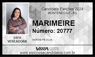 Candidato MARIMEIRE 2024 - MONTENEGRO - Eleições