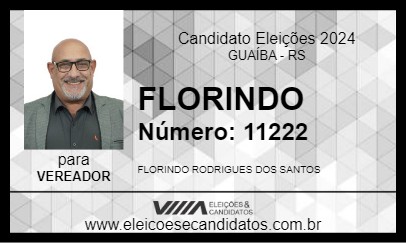 Candidato FLORINDO 2024 - GUAÍBA - Eleições