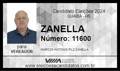 Candidato ZANELLA 2024 - GUAÍBA - Eleições