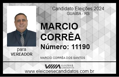 Candidato MARCIO CORRÊA 2024 - GUAÍBA - Eleições