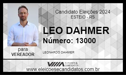 Candidato LEO DAHMER 2024 - ESTEIO - Eleições