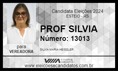 Candidato PROF SILVIA 2024 - ESTEIO - Eleições