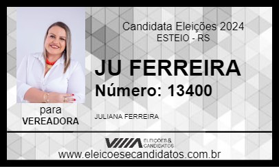 Candidato JU FERREIRA 2024 - ESTEIO - Eleições