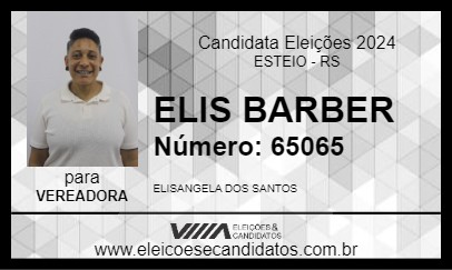 Candidato ELIS BARBER 2024 - ESTEIO - Eleições