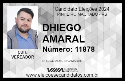 Candidato DHIEGO AMARAL 2024 - PINHEIRO MACHADO - Eleições