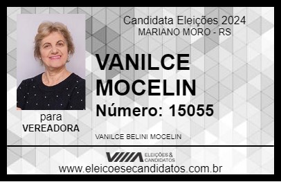 Candidato VANILCE MOCELIN 2024 - MARIANO MORO - Eleições