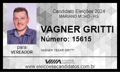 Candidato VAGNER GRITTI 2024 - MARIANO MORO - Eleições