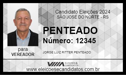 Candidato PENTEADO 2024 - SÃO JOSÉ DO NORTE - Eleições