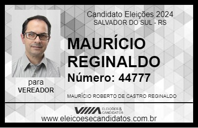 Candidato MAURÍCIO REGINALDO 2024 - SALVADOR DO SUL - Eleições