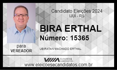 Candidato BIRA ERTHAL 2024 - IJUÍ - Eleições