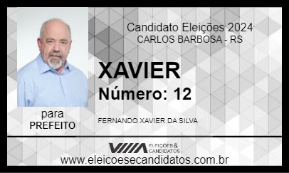 Candidato XAVIER 2024 - CARLOS BARBOSA - Eleições