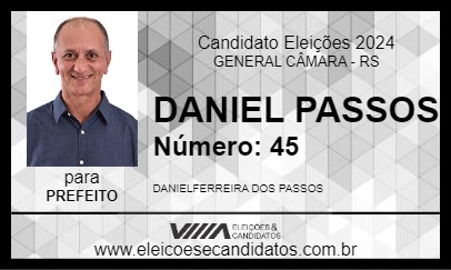 Candidato DANIEL PASSOS 2024 - GENERAL CÂMARA - Eleições