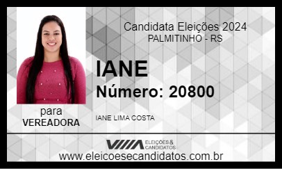 Candidato IANE 2024 - PALMITINHO - Eleições