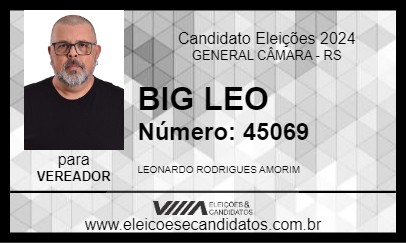 Candidato BIG LEO 2024 - GENERAL CÂMARA - Eleições