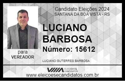 Candidato LUCIANO BARBOSA 2024 - SANTANA DA BOA VISTA - Eleições