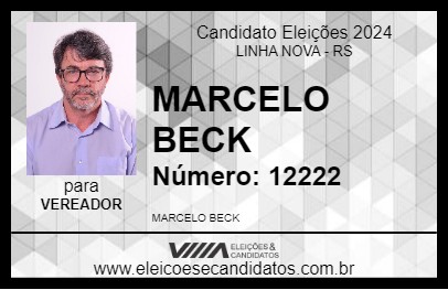 Candidato MARCELO BECK 2024 - LINHA NOVA - Eleições