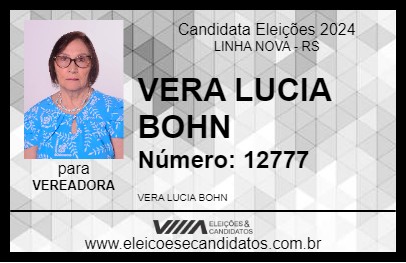 Candidato VERA LUCIA BOHN 2024 - LINHA NOVA - Eleições