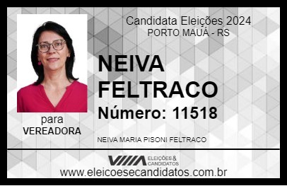 Candidato NEIVA FELTRACO 2024 - PORTO MAUÁ - Eleições