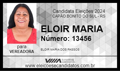 Candidato ELOIR MARIA 2024 - CAPÃO BONITO DO SUL - Eleições