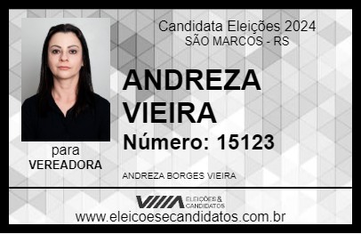 Candidato ANDREZA VIEIRA 2024 - SÃO MARCOS - Eleições