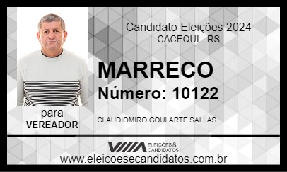 Candidato MARRECO 2024 - CACEQUI - Eleições