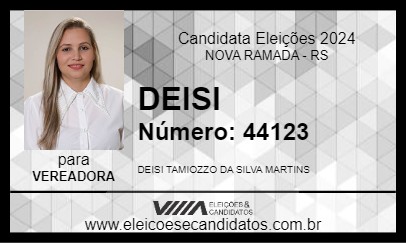 Candidato DEISI 2024 - NOVA RAMADA - Eleições