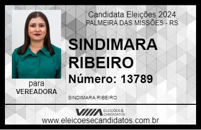 Candidato SINDIMARA RIBEIRO 2024 - PALMEIRA DAS MISSÕES - Eleições