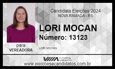 Candidato LORI MOCAN 2024 - NOVA RAMADA - Eleições