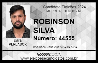 Candidato ROBINSON SILVA 2024 - MORRO REDONDO - Eleições