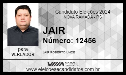 Candidato JAIR 2024 - NOVA RAMADA - Eleições