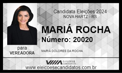 Candidato MARIÁ ROCHA 2024 - NOVA HARTZ - Eleições