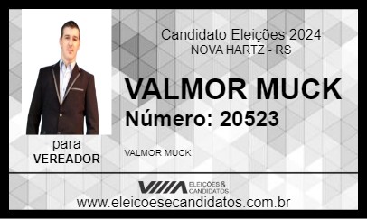 Candidato VALMOR MUCK 2024 - NOVA HARTZ - Eleições