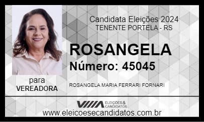 Candidato ROSANGELA 2024 - TENENTE PORTELA - Eleições