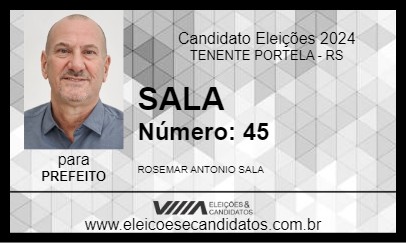 Candidato SALA 2024 - TENENTE PORTELA - Eleições