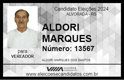 Candidato ALDORI MARQUES 2024 - ALVORADA - Eleições