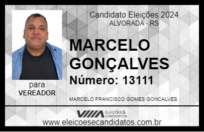 Candidato MARCELO GONÇALVES 2024 - ALVORADA - Eleições