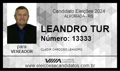 Candidato LEANDRO TUR 2024 - ALVORADA - Eleições