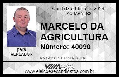 Candidato MARCELO DA AGRICULTURA 2024 - TAQUARA - Eleições