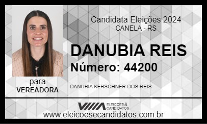 Candidato DANUBIA REIS 2024 - CANELA - Eleições