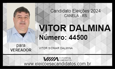 Candidato VITOR DALMINA 2024 - CANELA - Eleições