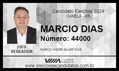 Candidato MARCIO DIAS 2024 - CANELA - Eleições