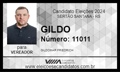 Candidato GILDO 2024 - SERTÃO SANTANA - Eleições