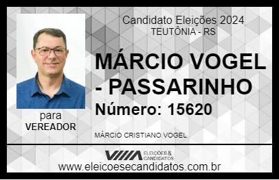 Candidato MÁRCIO VOGEL - PASSARINHO 2024 - TEUTÔNIA - Eleições